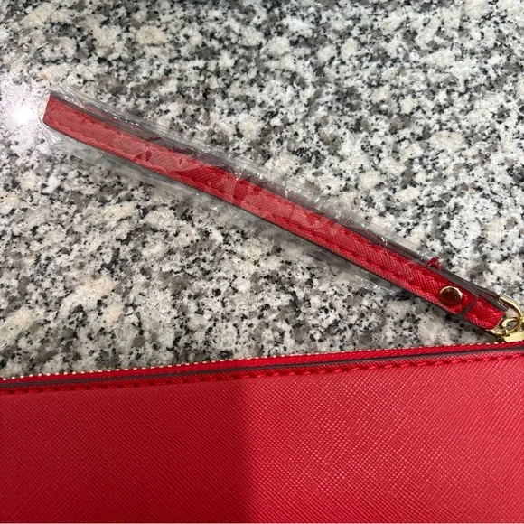 Kate Spade  Red Leather Wristlet - Picture 5 of 11
